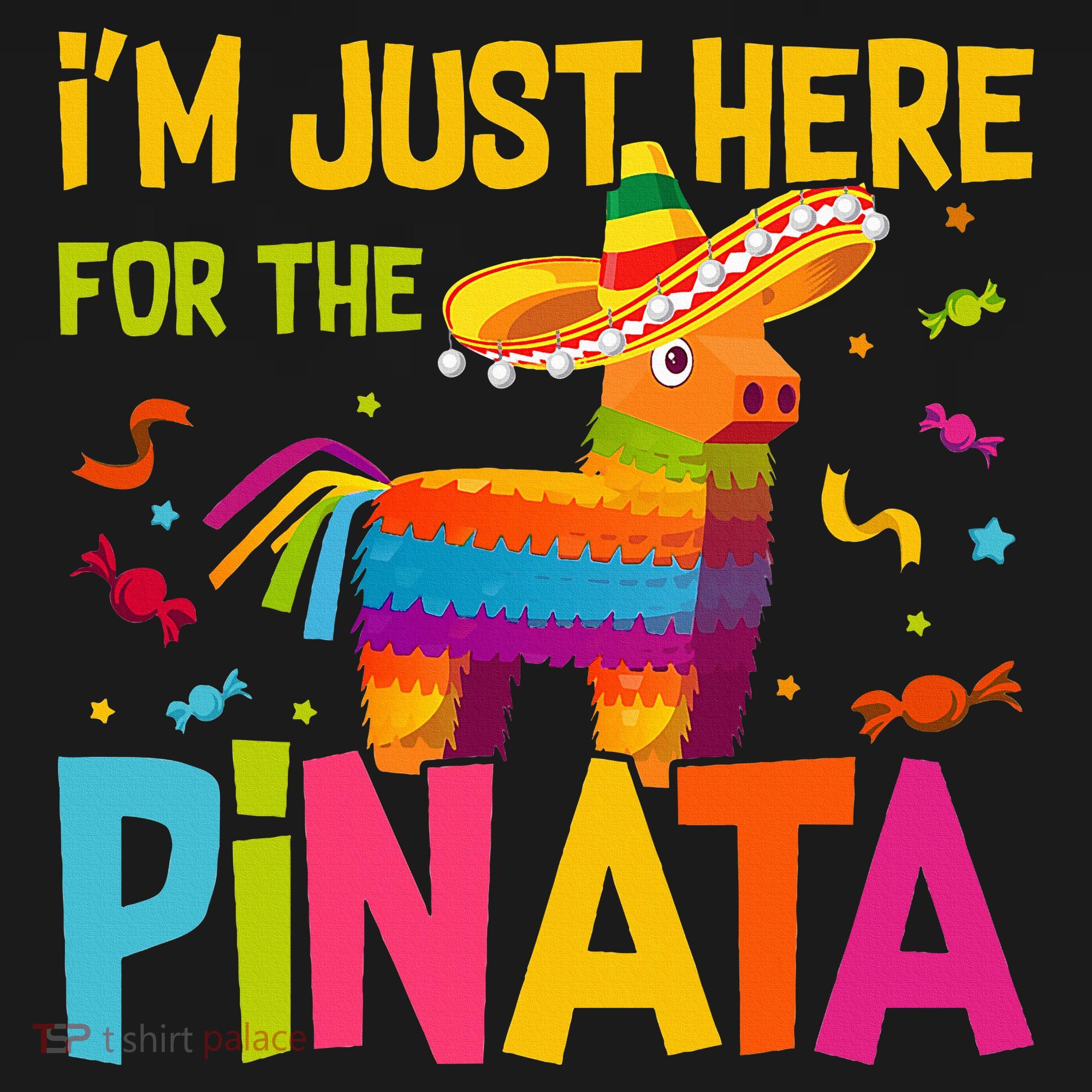 IM Just Here For The Pinata Kids Hoodie
