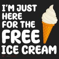 I'm Just Here For The Free Ice Cream Funny Tumbler thumb 3
