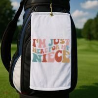 I’M Just Here For My Niece Golf Towel thumb 2