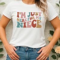 I’M Just Here For My Niece Women's T-Shirt thumb 2