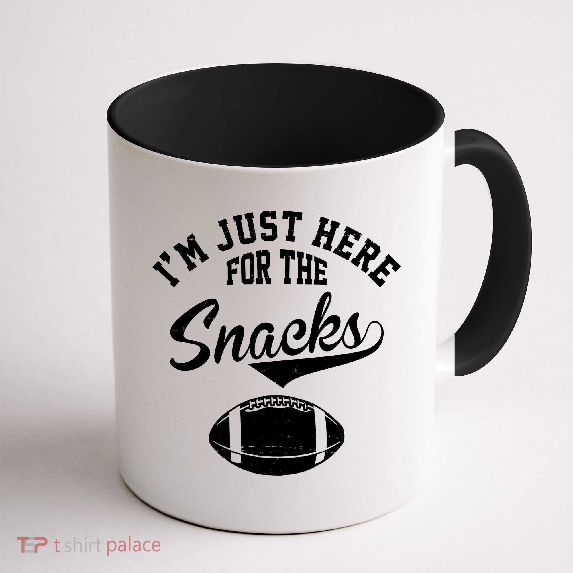 I'm Just Here For The Snacks Funny Football Coffee Mug