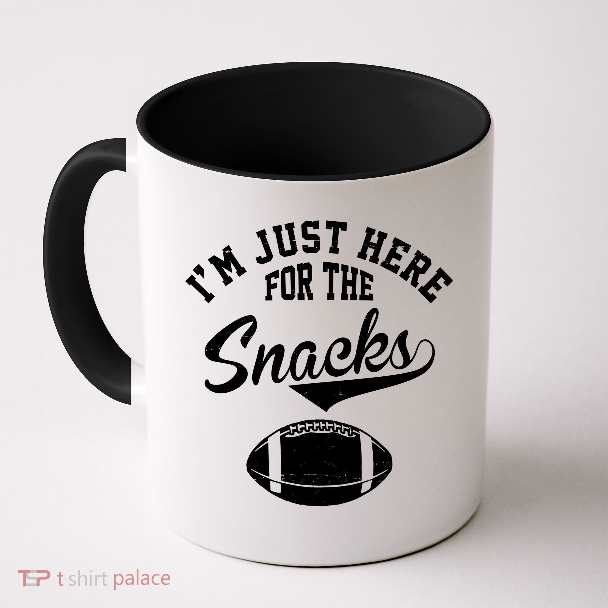 I'm Just Here For The Snacks Funny Football Coffee Mug
