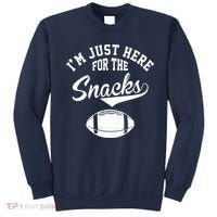 I'm Just Here For The Snacks Funny Football Sweatshirt thumb 0