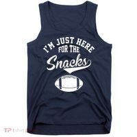 I'm Just Here For The Snacks Funny Football Tank Top thumb 0