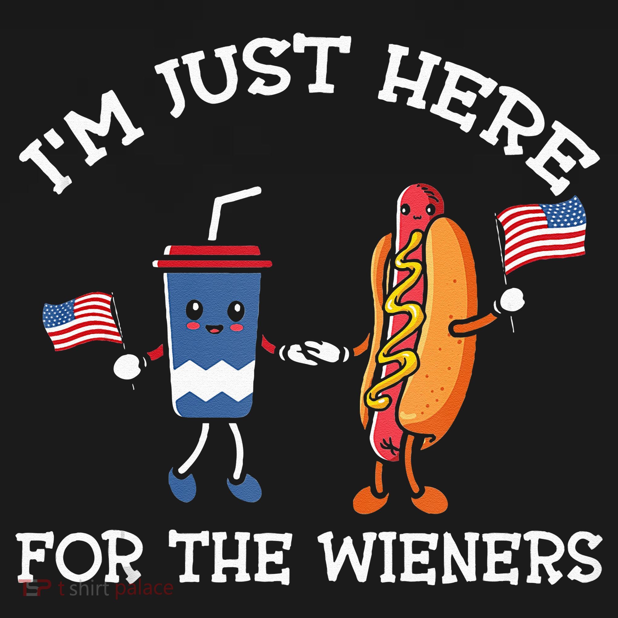 Im Just Here For The Weiners Hot Dogs 4th Of July Women's Tank Top