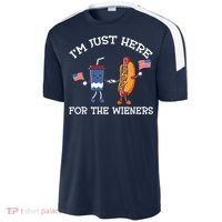 Im Just Here For The Weiners Hot Dogs 4th Of July Sport-Tek Competitor United Soccer Jersey thumb 2