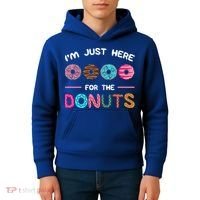 I'm Just Here For The Donuts Doughnut Dough Sweet Dessert Gift Kids Hoodie thumb 4