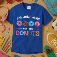I'm Just Here For The Donuts Doughnut Dough Sweet Dessert Gift Kids T-Shirt thumb 3