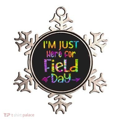 I'm Just Here For Field Day Colorful Ornament
