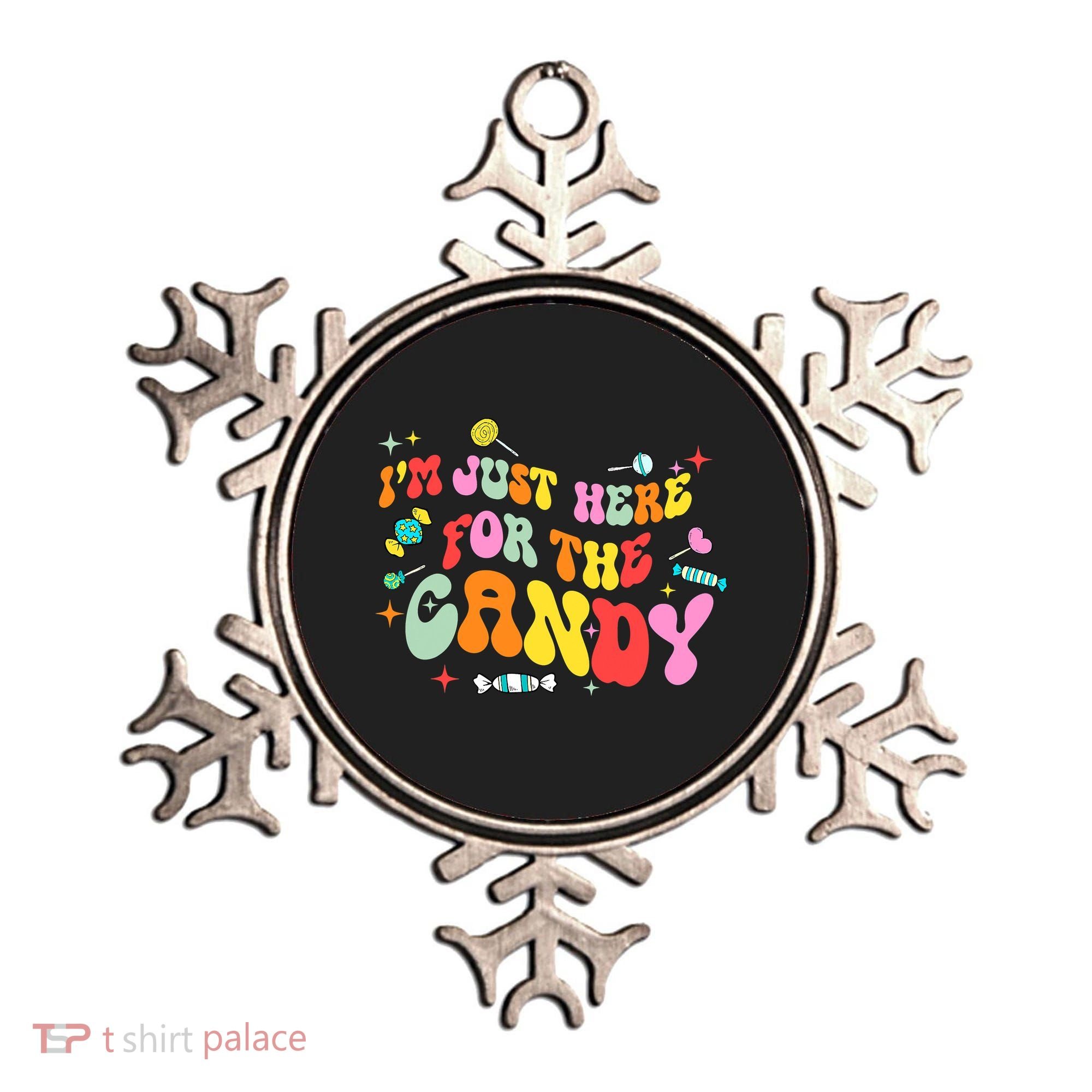 I'm Just Here For The Candy Halloween Cute Lollipop Sweets Ornament