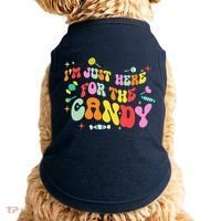I'm Just Here For The Candy Halloween Cute Lollipop Sweets Doggie Tank thumb 0