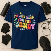 I'm Just Here For The Candy Halloween Cute Lollipop Sweets Cooling Performance Crew T-Shirt thumb 3