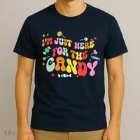 I'm Just Here For The Candy Halloween Cute Lollipop Sweets T-Shirt thumb 3