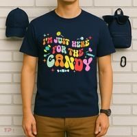 I'm Just Here For The Candy Halloween Cute Lollipop Sweets T-Shirt thumb 6