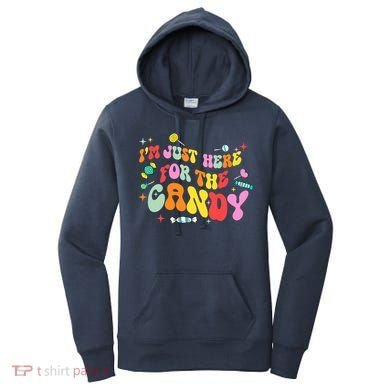 I'm Just Here For The Candy Halloween Cute Lollipop Sweets Women's Hoodie