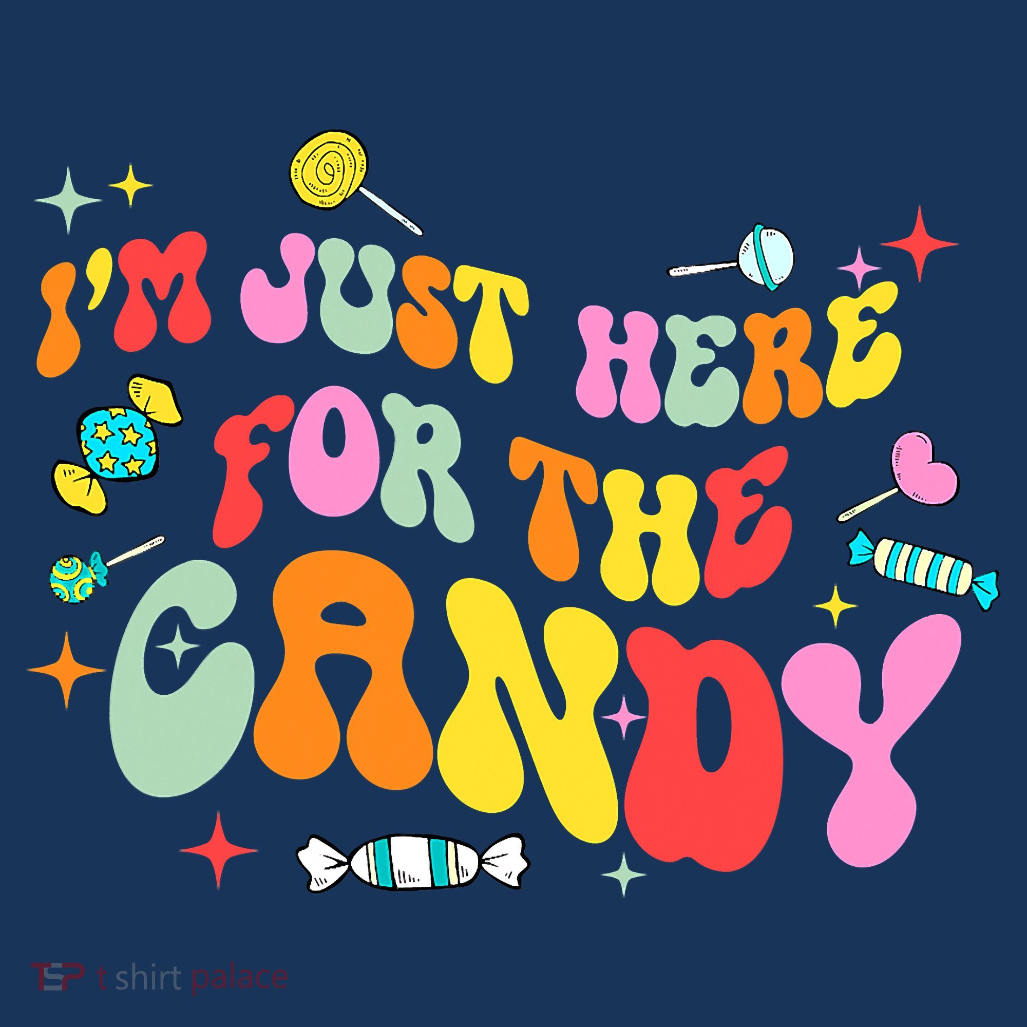 I'm Just Here For The Candy Halloween Cute Lollipop Sweets Women's Hoodie