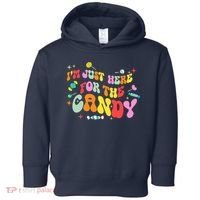 I'm Just Here For The Candy Halloween Cute Lollipop Sweets Toddler Hoodie thumb 0