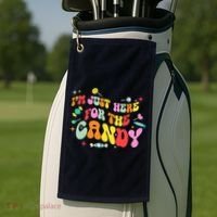 I'm Just Here For The Candy Halloween Cute Lollipop Sweets Golf Towel thumb 2