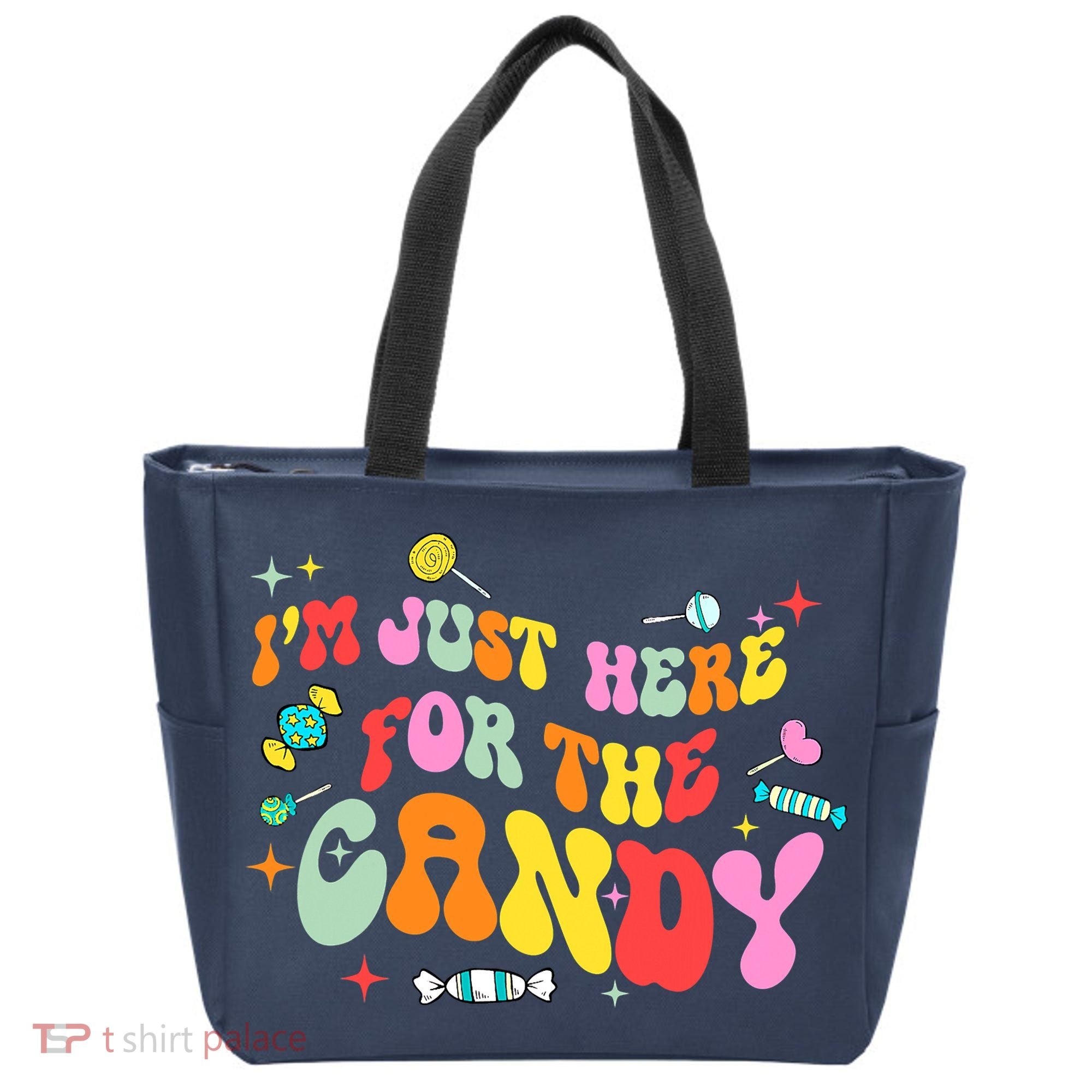 I'm Just Here For The Candy Halloween Cute Lollipop Sweets Tote Bag