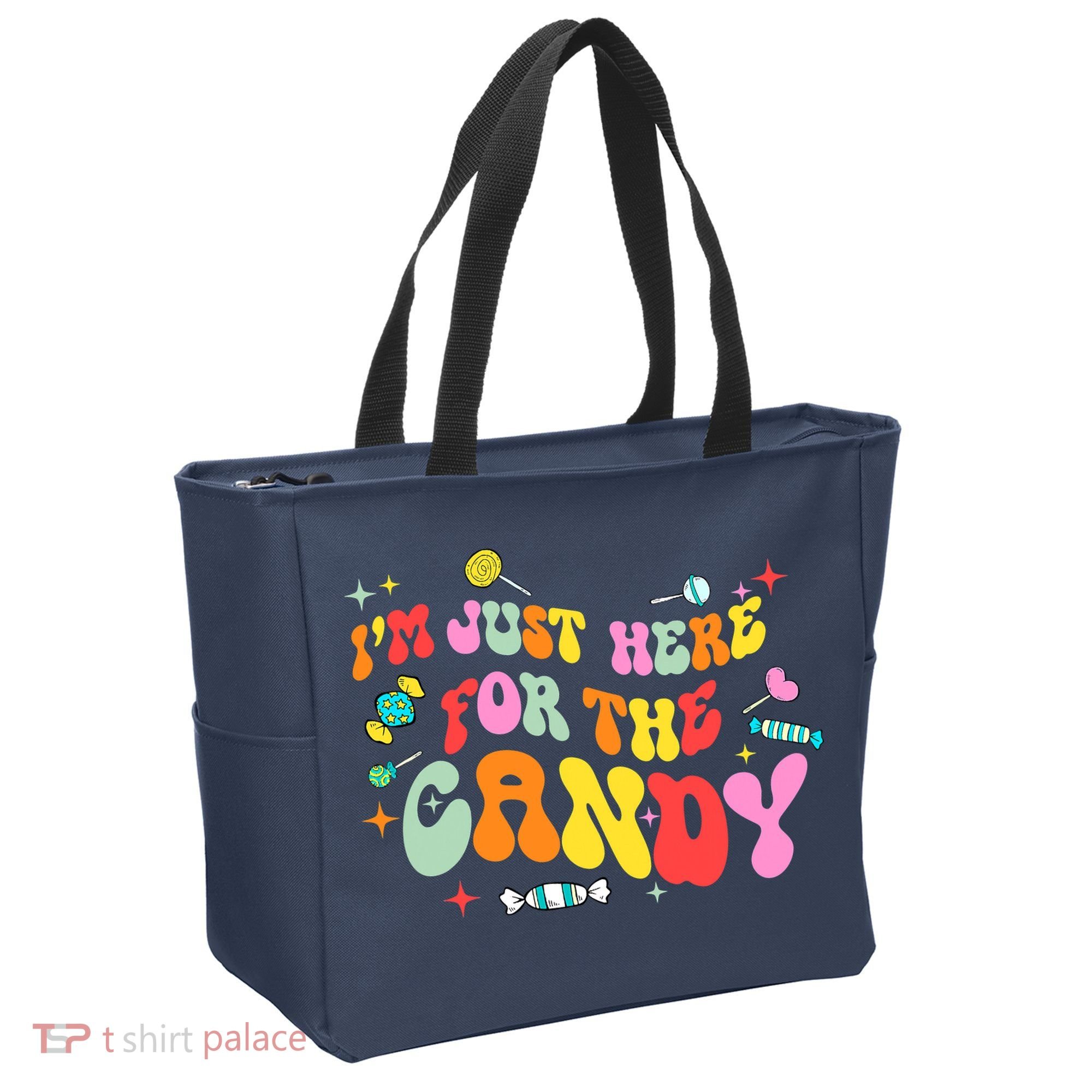 I'm Just Here For The Candy Halloween Cute Lollipop Sweets Tote Bag