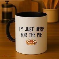 Im Just Here For The Pie Funny Holiday Coffee Mug thumb 4