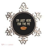 Im Just Here For The Pie Funny Holiday Ornament thumb 0