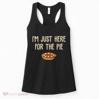 Im Just Here For The Pie Funny Holiday Women's Tank Top thumb 0