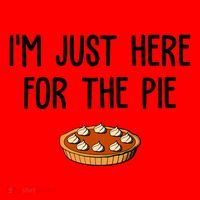 Im Just Here For The Pie Funny Holiday Santa Hat thumb 1