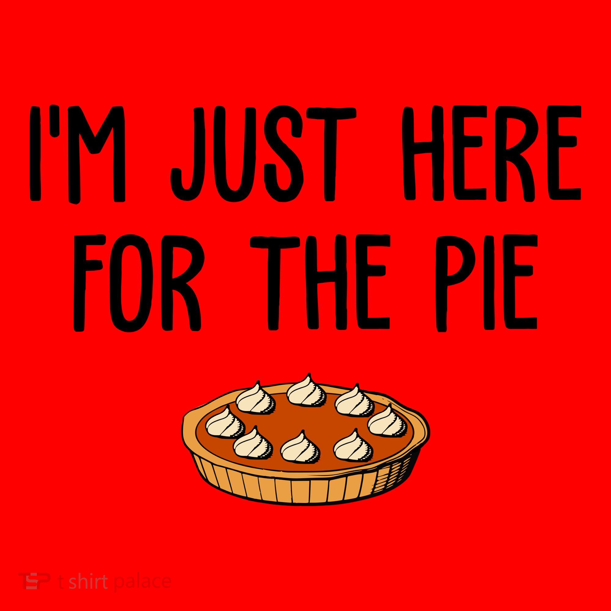 Im Just Here For The Pie Funny Holiday Santa Hat
