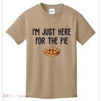 Im Just Here For The Pie Funny Holiday Kids T-Shirt thumb 0