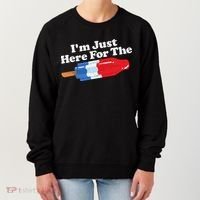 Im Just Here For The Popsicle Funny Bomb Retro 80s Pop Gift Women's Sweatshirt thumb 0