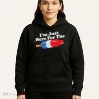 Im Just Here For The Popsicle Funny Bomb Retro 80s Pop Gift Hoodie thumb 5