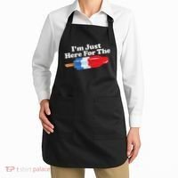 Im Just Here For The Popsicle Funny Bomb Retro 80s Pop Gift Apron thumb 2