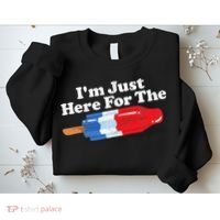 Im Just Here For The Popsicle Funny Bomb Retro 80s Pop Gift Sweatshirt thumb 2