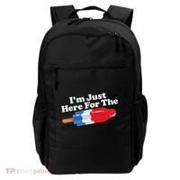 Im Just Here For The Popsicle Funny Bomb Retro 80s Pop Gift Backpack thumb 0