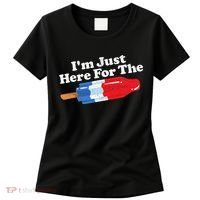 Im Just Here For The Popsicle Funny Bomb Retro 80s Pop Gift Women's T-Shirt thumb 0