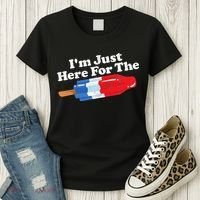 Im Just Here For The Popsicle Funny Bomb Retro 80s Pop Gift Women's T-Shirt thumb 3