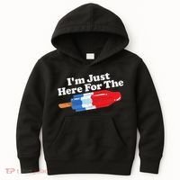 Im Just Here For The Popsicle Funny Bomb Retro 80s Pop Gift Kids Hoodie thumb 0