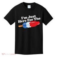 Im Just Here For The Popsicle Funny Bomb Retro 80s Pop Gift Kids T-Shirt thumb 0