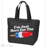 Im Just Here For The Popsicle Funny Bomb Retro 80s Pop Gift Tote Bag thumb 3