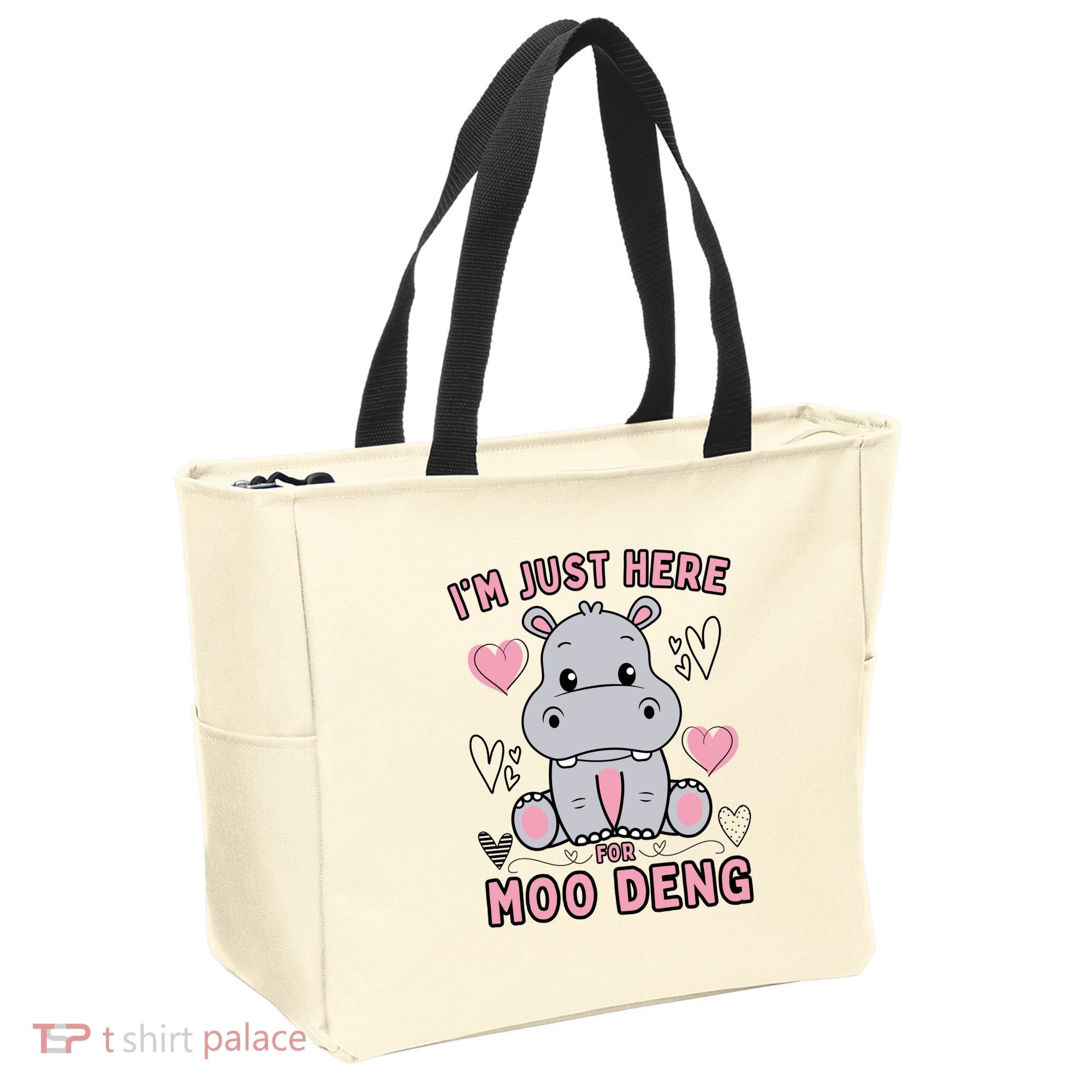 IM Just Here For Moo Deng Tote Bag