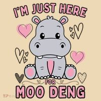 IM Just Here For Moo Deng Tote Bag thumb 4