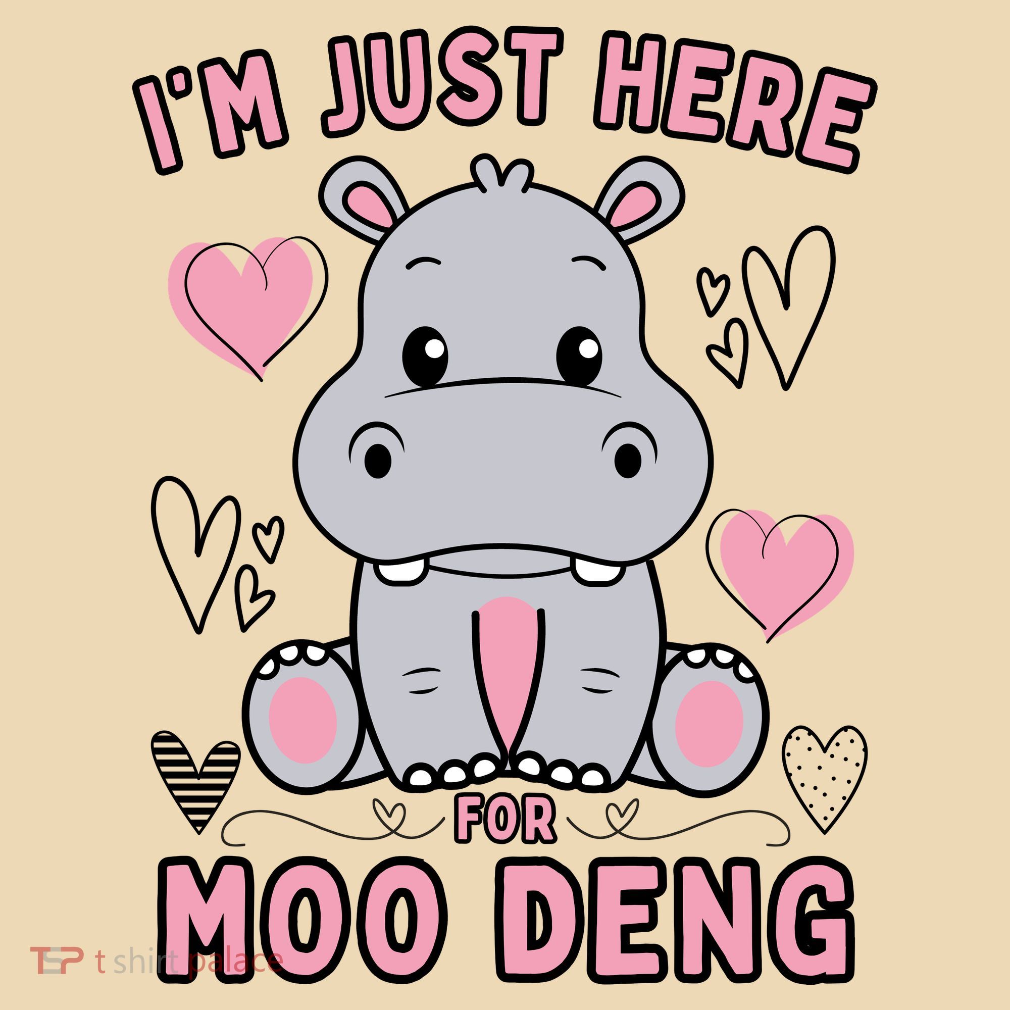 IM Just Here For Moo Deng Tote Bag