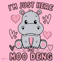 IM Just Here For Moo Deng Coaster thumb 2