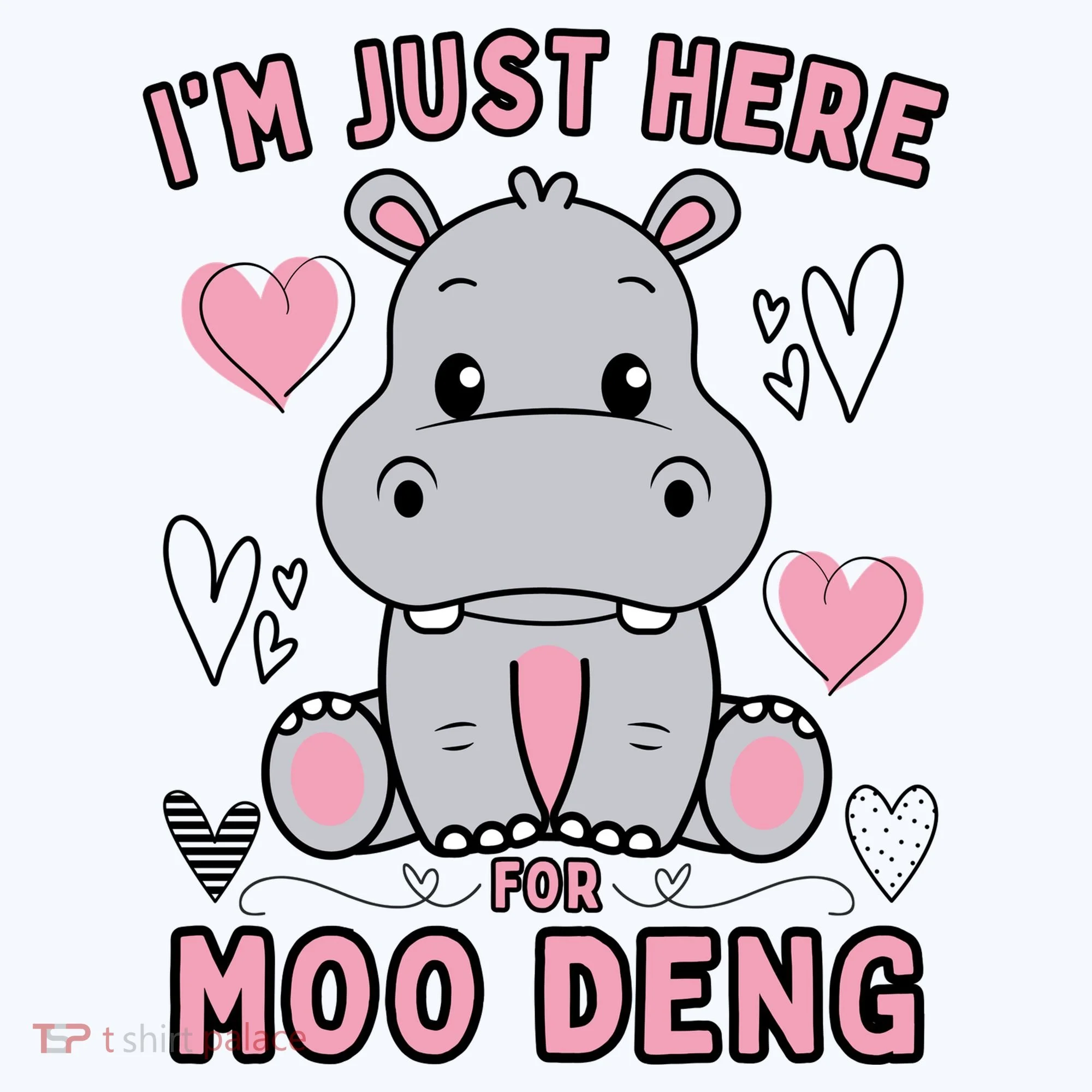 IM Just Here For Moo Deng Doggie Tank