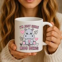 IM Just Here For Moo Deng Coffee Mug thumb 3