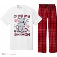 IM Just Here For Moo Deng Pajama Set thumb 0