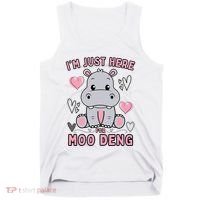 IM Just Here For Moo Deng Tank Top thumb 0
