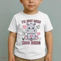 IM Just Here For Moo Deng Toddler T-Shirt thumb 2