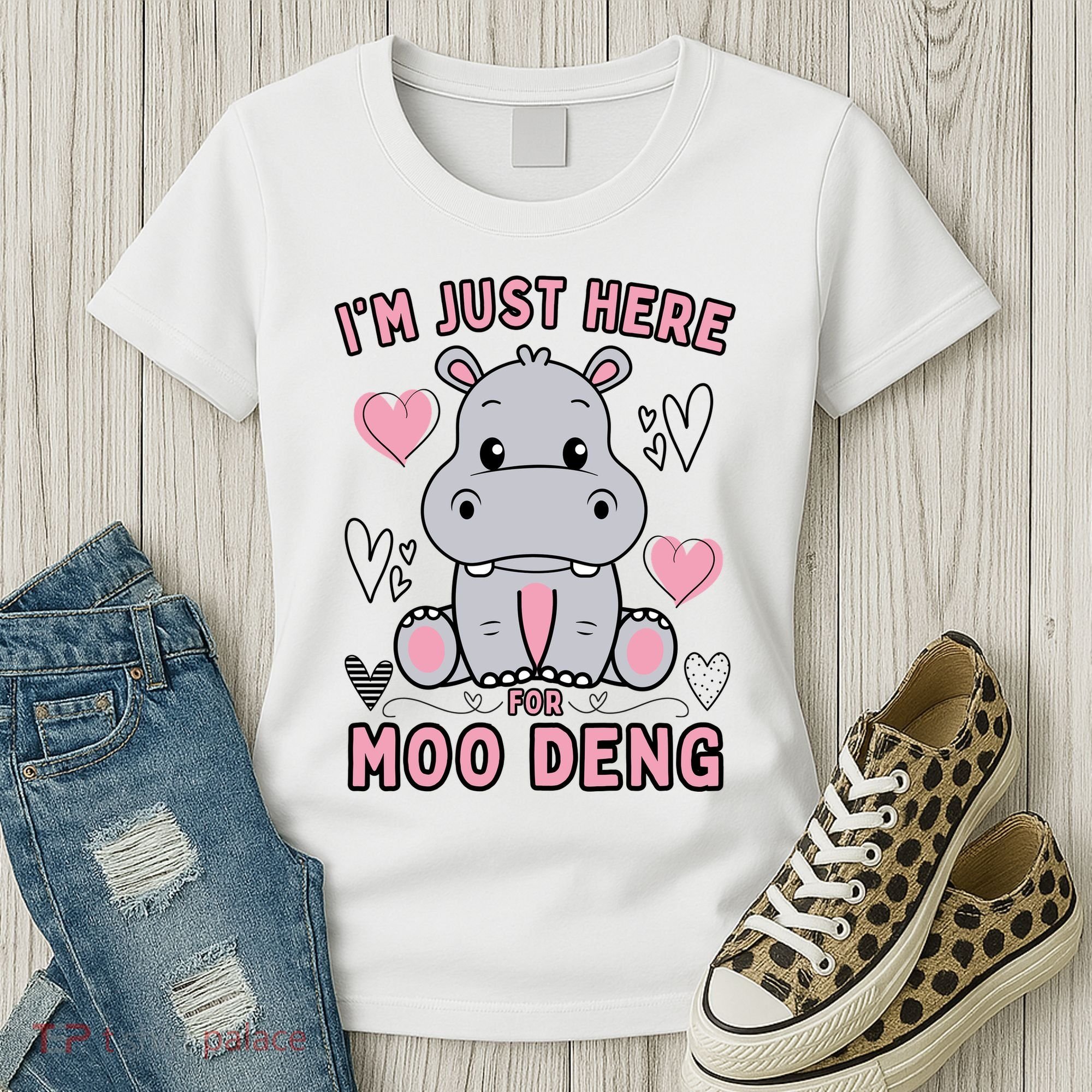 IM Just Here For Moo Deng Women's T-Shirt